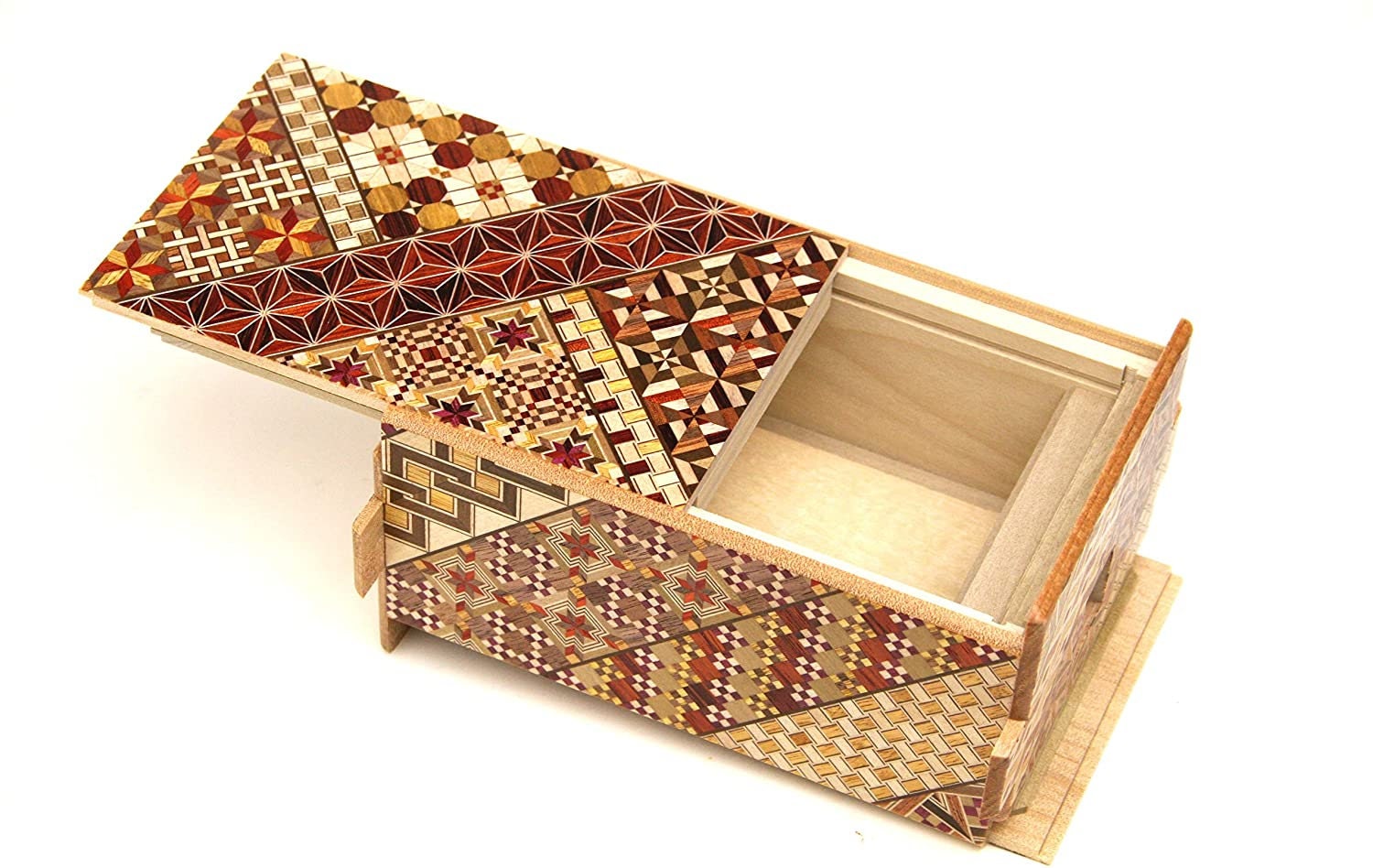 From Japan Yosegi Craft Japanese Wooden Puzzle Box 35steps Etsy