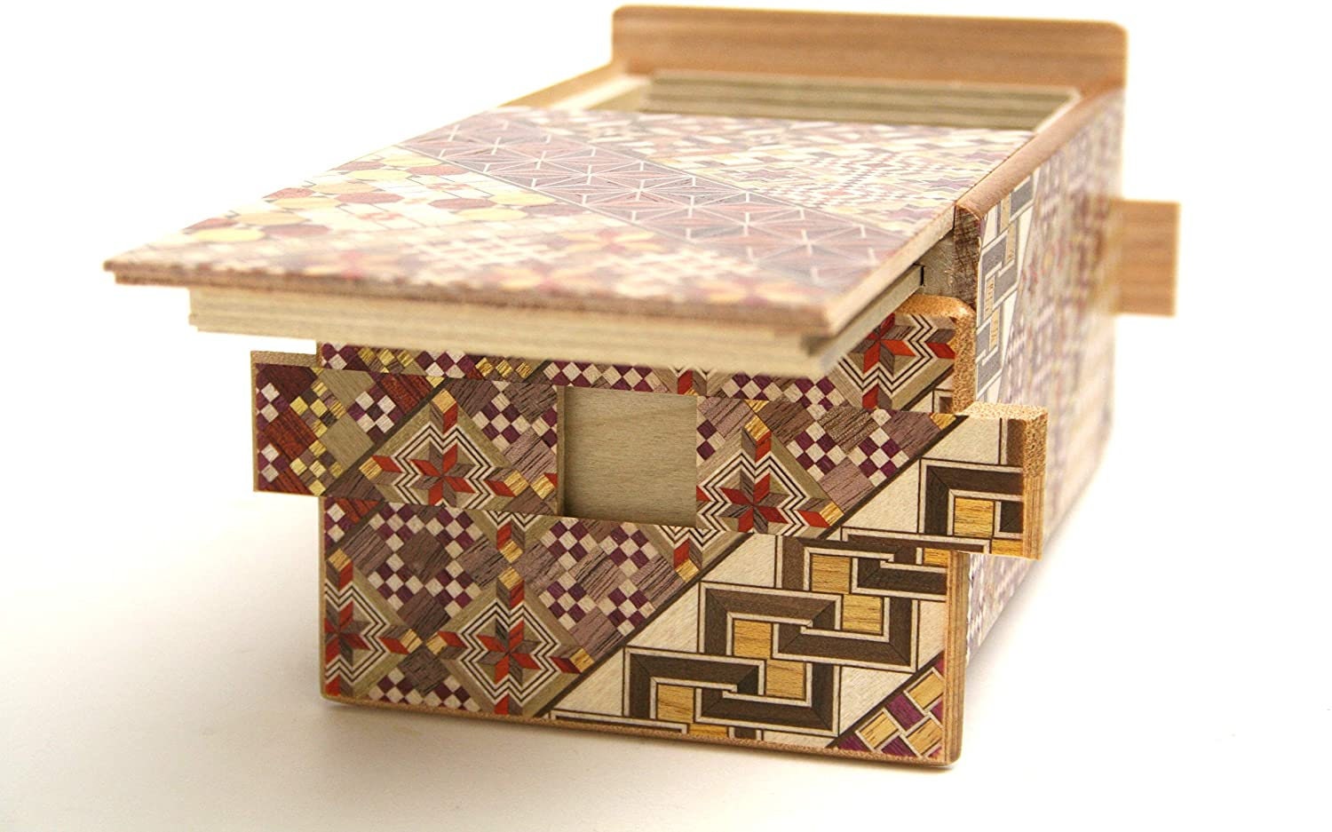 From Japan Yosegi Craft Japanese Wooden Puzzle Box 35steps Etsy