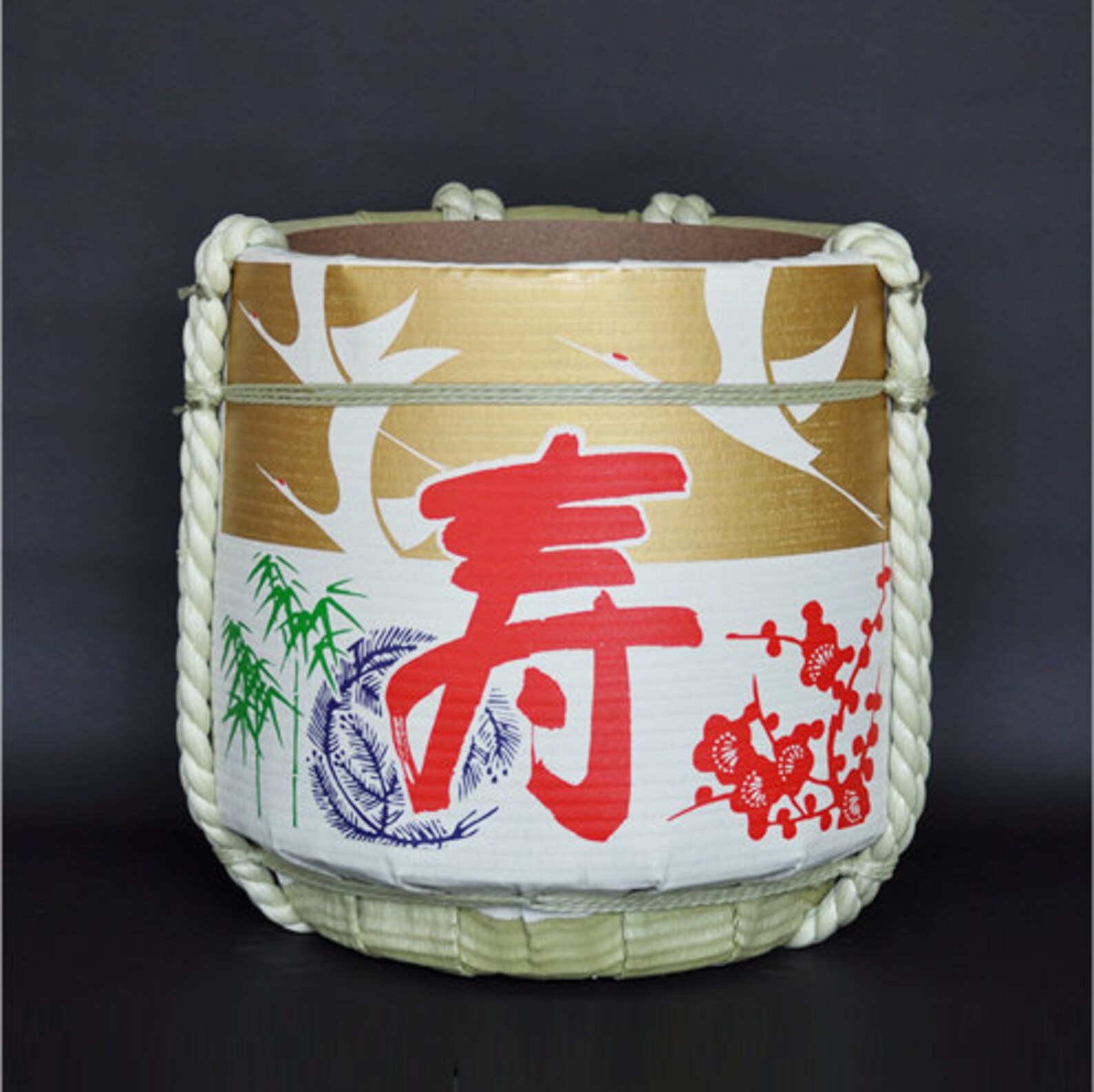 Japanese Sake Barrel Taru for Display With Kanji 72L Size Etsy