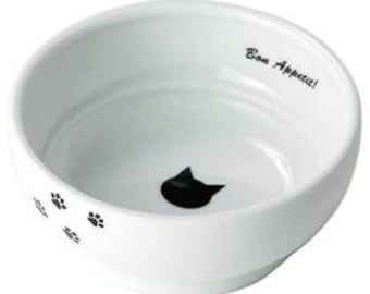 From Japan Nekoichi Ceramic Cat Food Bowl