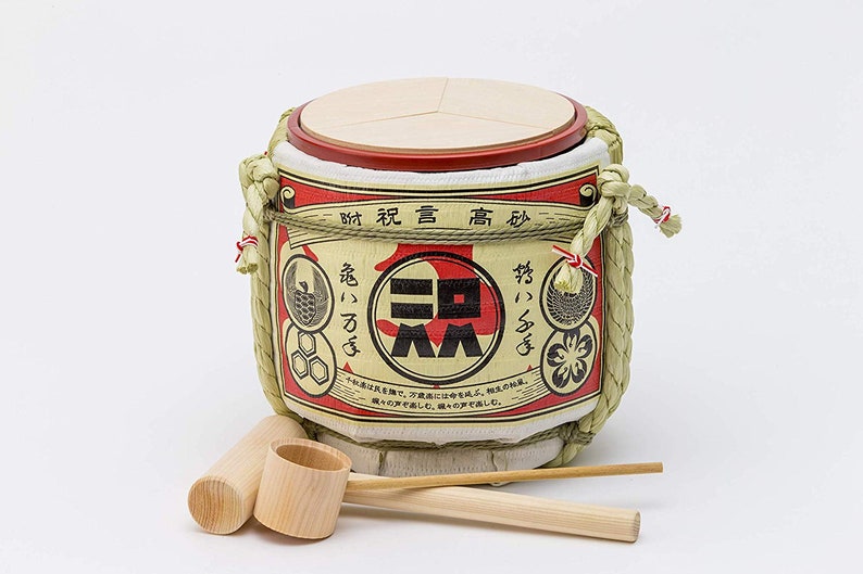 Japanese Sake Barrel Taru Set for Kagamibiraki Empty Etsy