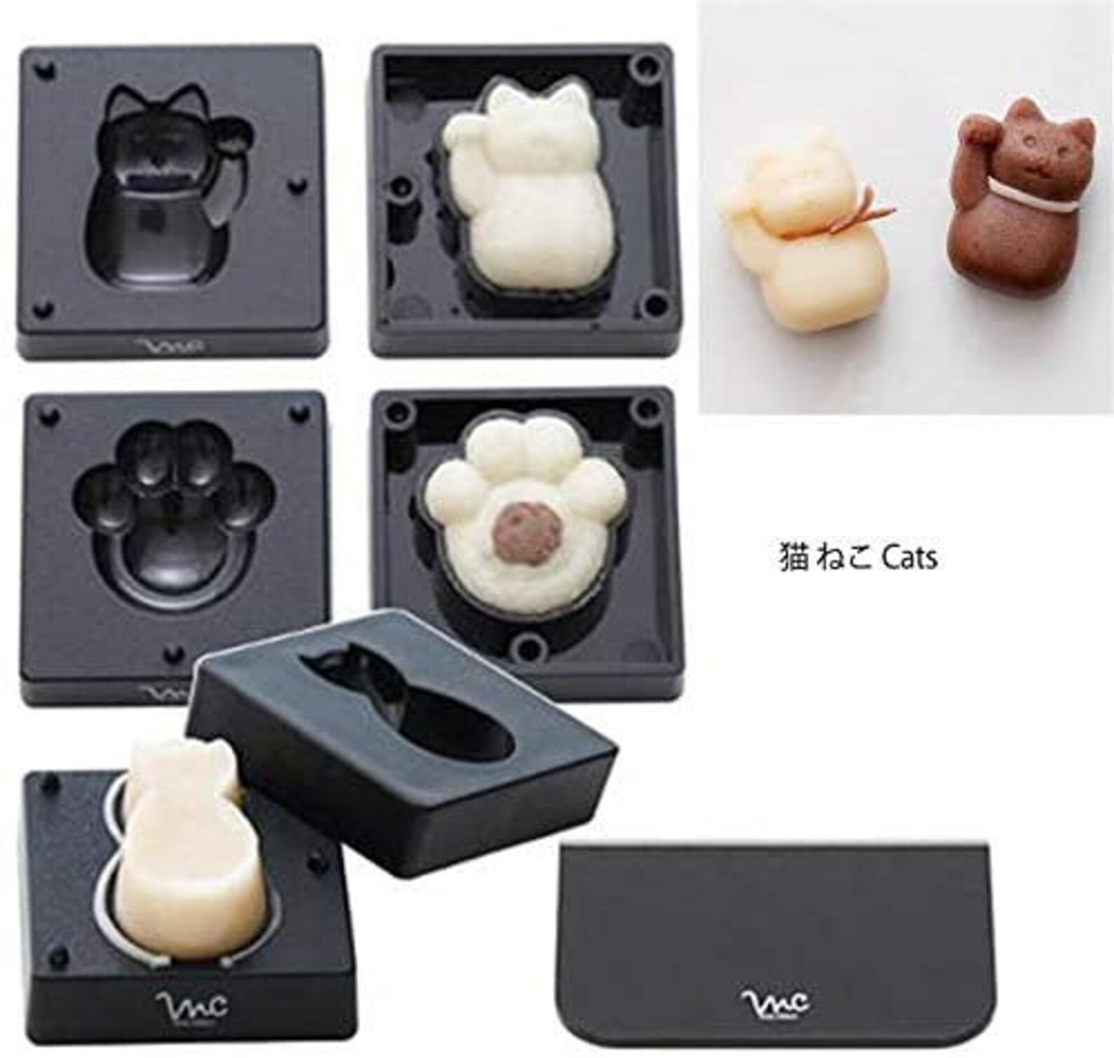 From Japan Japanese Wagashi Sweets Mold Shape of Cats Etsy