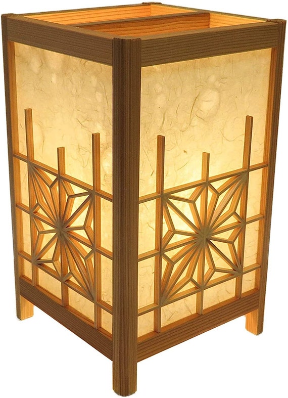 Japanese Handmade Kumiko Lamp Light Illumination | Etsy