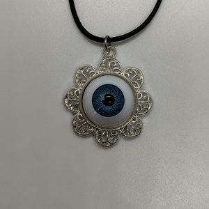 Creepy Evil Eye Ornate Necklace