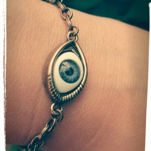 Unisex Creepy Evil eye adjustable bracelet