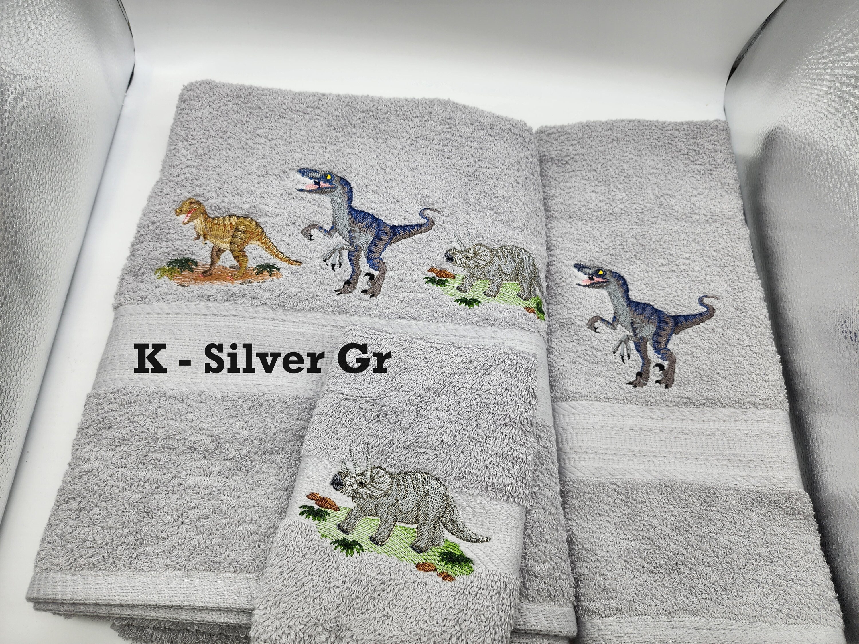 Dinosaur towel set hotsell
