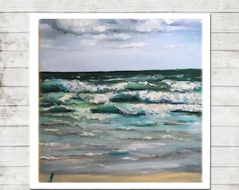 Ocean print, coastal wall art, variety of sizes