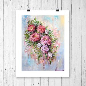 Flower wall art, giclee print, bedroom wall art, variety of sizes