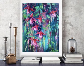 Flower wall art,