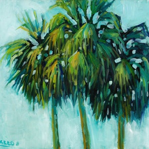 Palm tree print, coastal wall art, variety of sizes