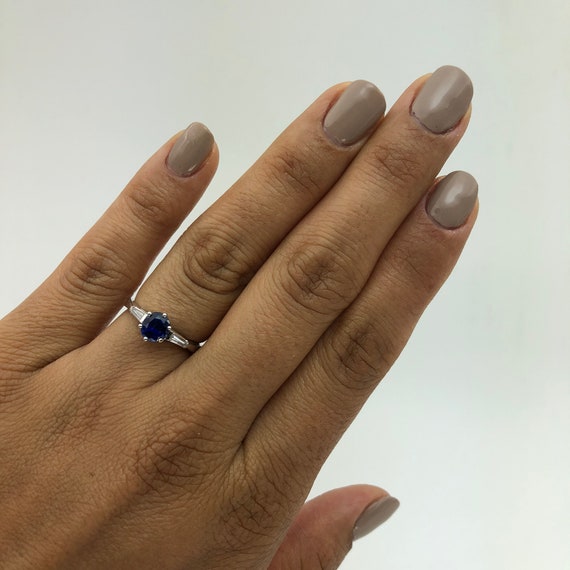 3 Stone Blue Sapphire \u0026 Diamonds 