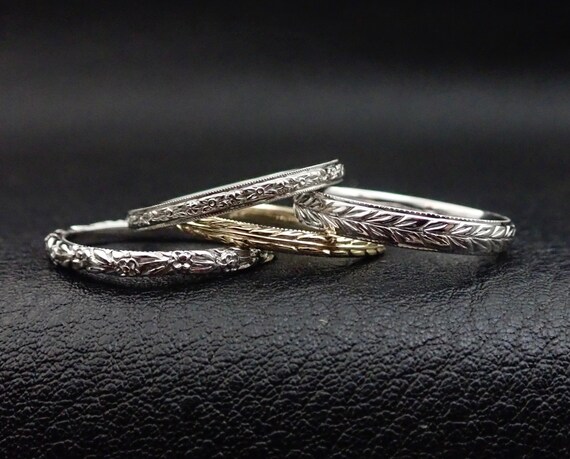 thumbnail image 2 of 14K Yellow Gold Polished Wheat Spiga Band Ring - Sizes 5-9 - QVC SKQ1-87 2 of 6