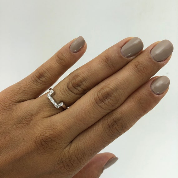 Thin Square Contour Diamond Wedding Band 14k White Gold Square Diamond Halo Matching Wedding Band 14k White or Yellow Gold Etsy