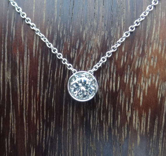 Diamond bicolor necklace 0.130 ct | JewelryAndGems.eu