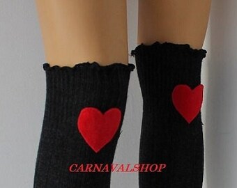 Valentines Day Gift Unique Gifts for Woman Personalized Gift for Women Red Heart Shaped Leg Warmer Winter Socks Gifts for Every Valentine