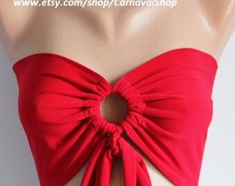 Rouge Top Bikini Top Maillots de bain Bikinis Top Maillot de bain Girly Accessoires Vêtements pour femmes Vêtements de plage