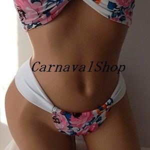 Ensemble de bikini floral, bikini rose, ensemble de bikini sexy, bikini brésilien