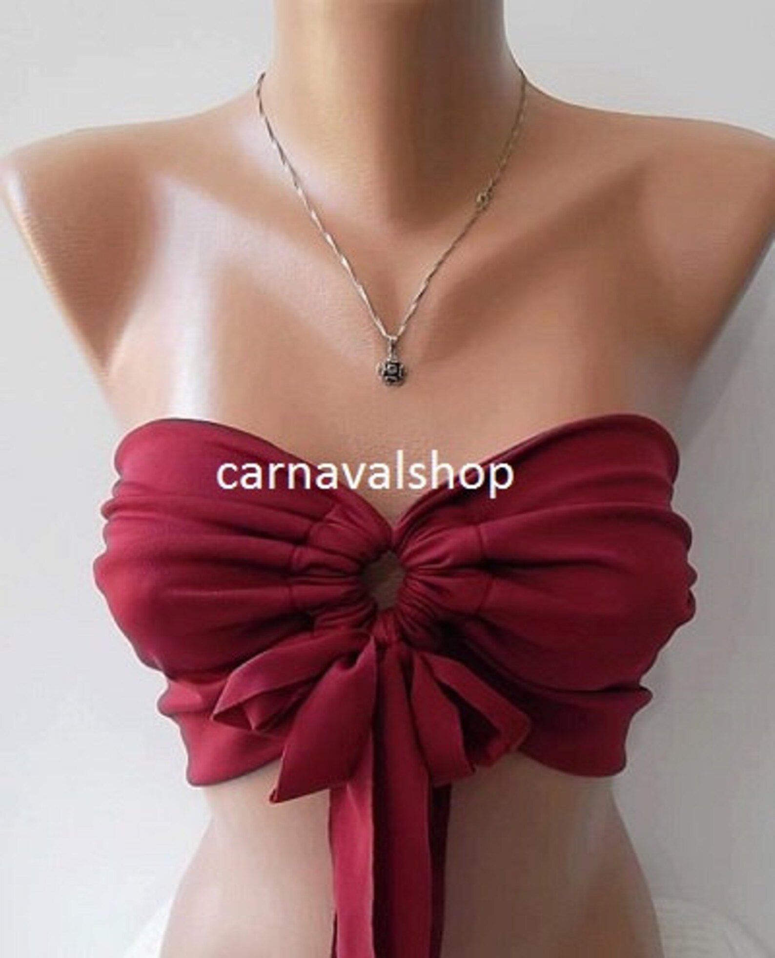 Bikini Swimwear Swimsuit Burgundy Spandex Bandeau Swimwear Etsy