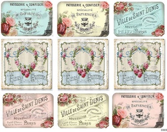 AsSoRTeD VinTaGe FRenCh LaBeLs ShaBbY DeCALs