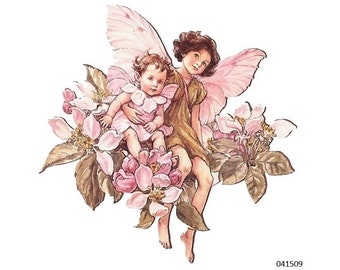 VinTaGe IMaGe XL PinK FaiRY SHaBbY NuRSeRY WaTerSLiDe DeCALs FuRNiTuRe SZ