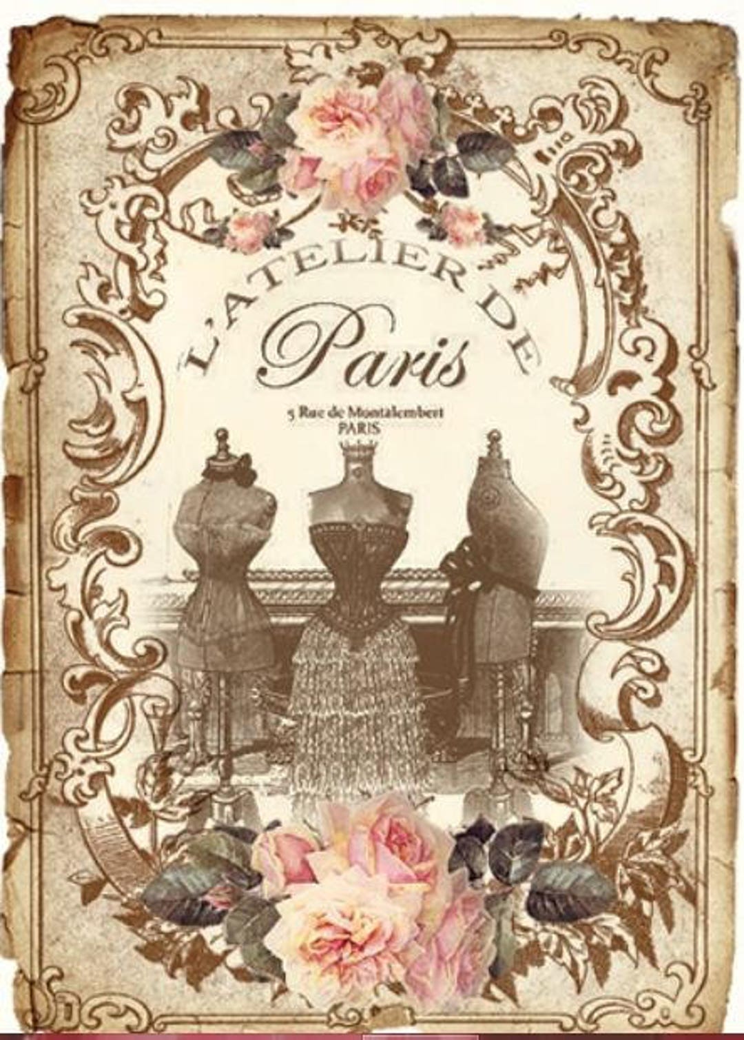 Assorted Vintage French Perfume Labels Shabby Decals - Etsy