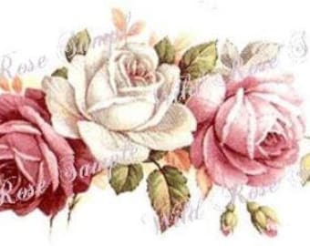 VinTaGe BeauTiFuL FLoRaL SWaGs & BuDs ShaBby DeCALs