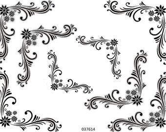 VinTaGe ScRoLLY CoRNeRs and BoRDeRs ShaBby DeCALs