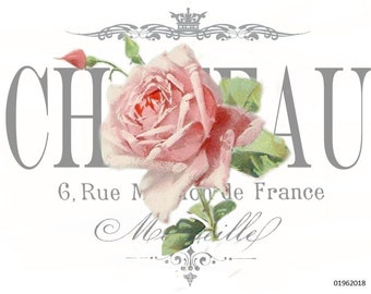 ViNTaGe FRenCh PaRiS SiGN LaBeL ShaBby WaTerSLiDe DeCALs FuRNiTuRe