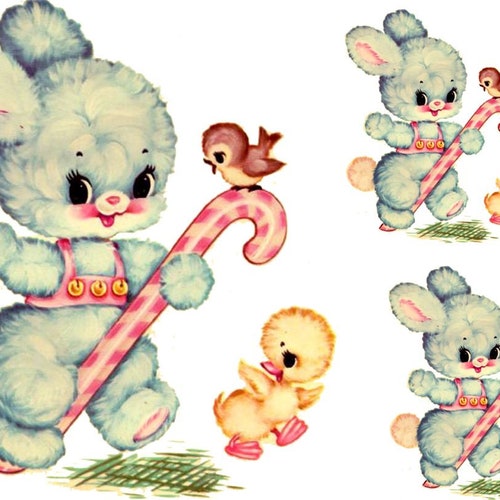 Assorted Vintage Repro Nursery Shabby Decals Etsy