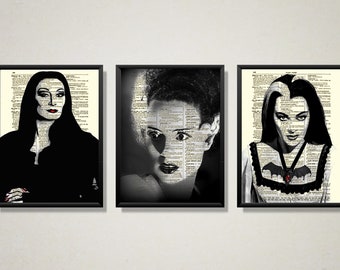 Morticia Addams Art Etsy