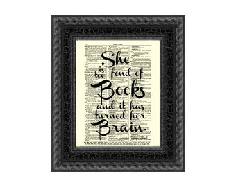Little Women Quote Print: Antique 1897 Dictionary Page Art