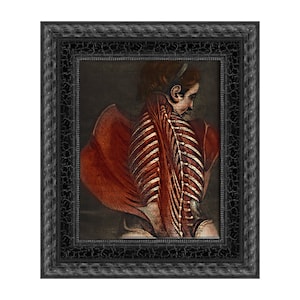Anatomy Art Print: 1897 Dictionary Page, Victorian Gothic Decor