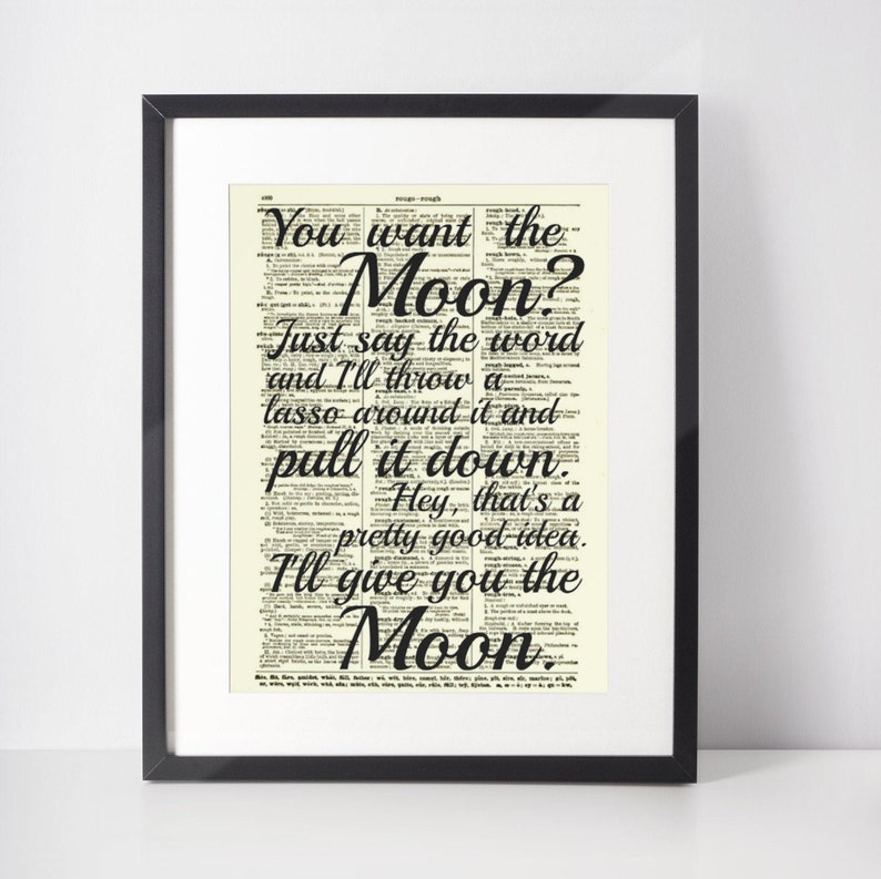 Lasso the Moon It's a Wonderful Life Quote Printed On An image 1