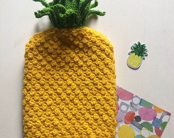 Totally Tropical Hot Water Bottle 1L or 2L, Pineapple Hot Water Bottle