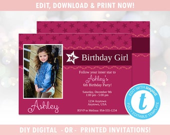 American Girl Invite Etsy