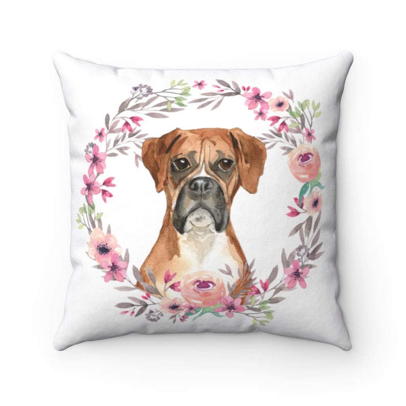 Boxer Lover Dog Mama Boxer Square Throw Pillow Case Dog Mom Boxer Boxer Gift