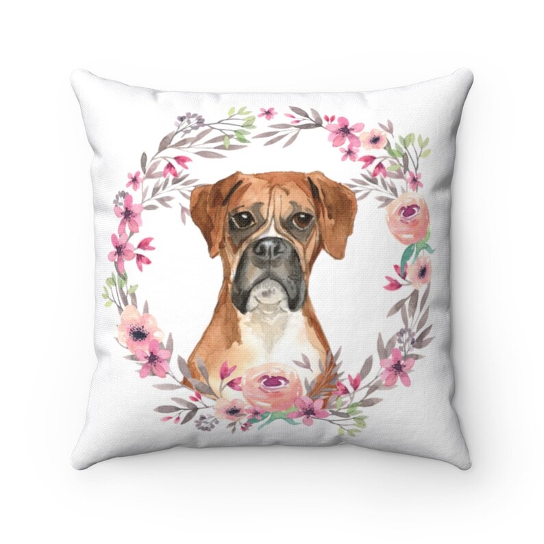 Boxer Lover Dog Mama Boxer Square Throw Pillow Case Dog Mom Boxer Boxer Gift
