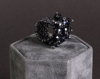 Indra - Anthrazit - LIMITIERT - Ring - Statement Ring