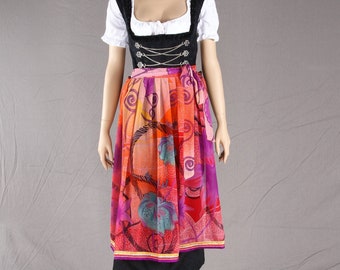 30% SALE -Bavarian apron "Indrani" handmade  SINGLEPIECE