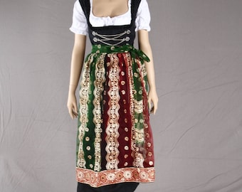 30% SALE - Bavarian apron "Nala" handmade SINGLEPIECE