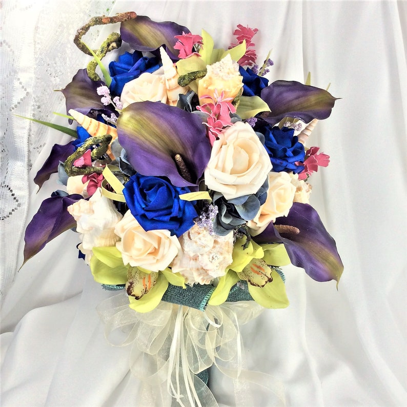 Beach Wedding Bouquets With Seashells Wedding Gallery