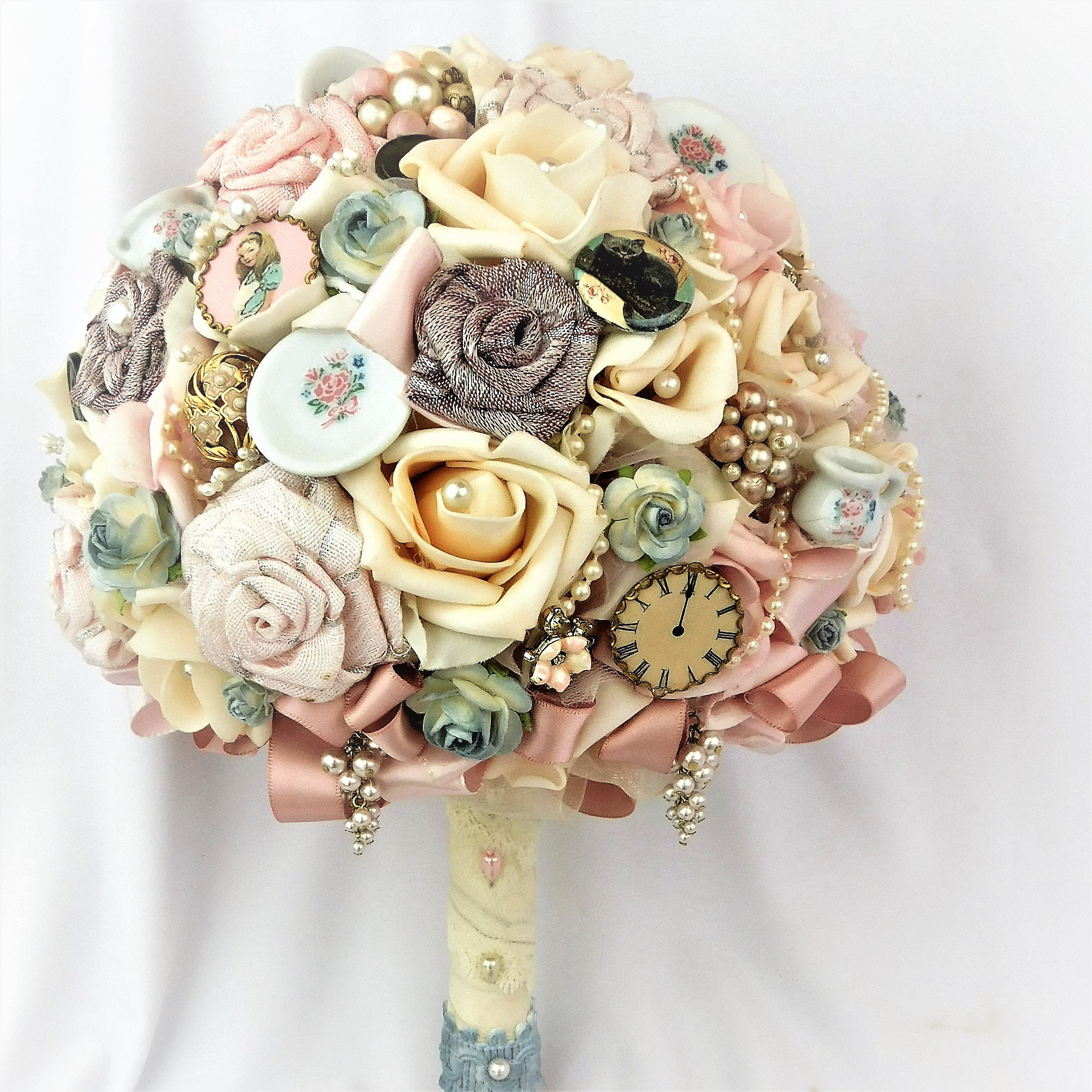 犬服・アクセサリー Bouquet de muguet Alice collection Alice in Wonderland Wedding-bridal Brooch Bouquet-bride Flowers