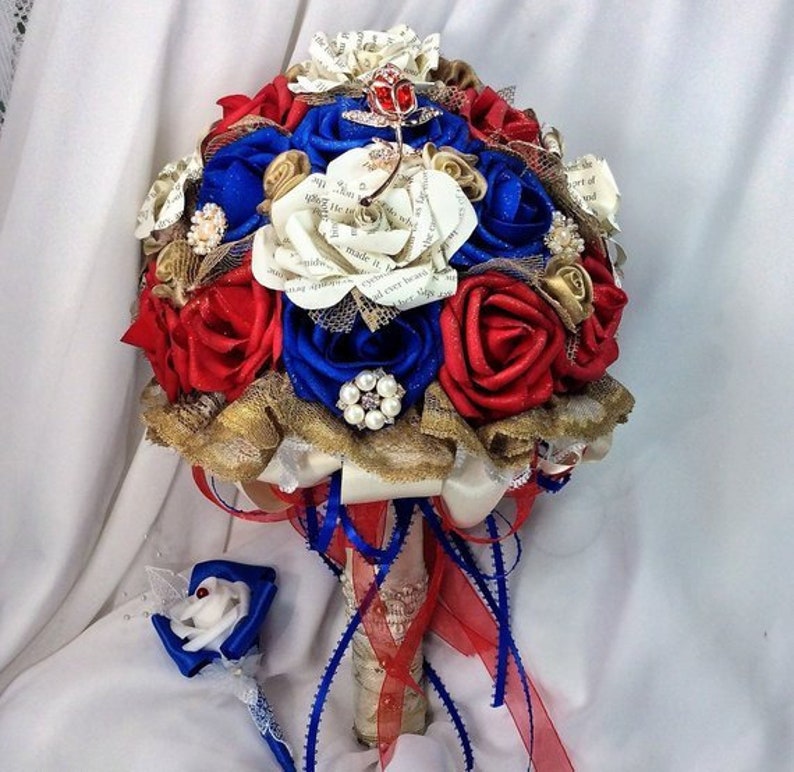 Beauty Wedding Bridal Flower Bouquet Beauty Princess Wedding Etsy