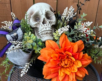 Halloween Skull Centerpiece