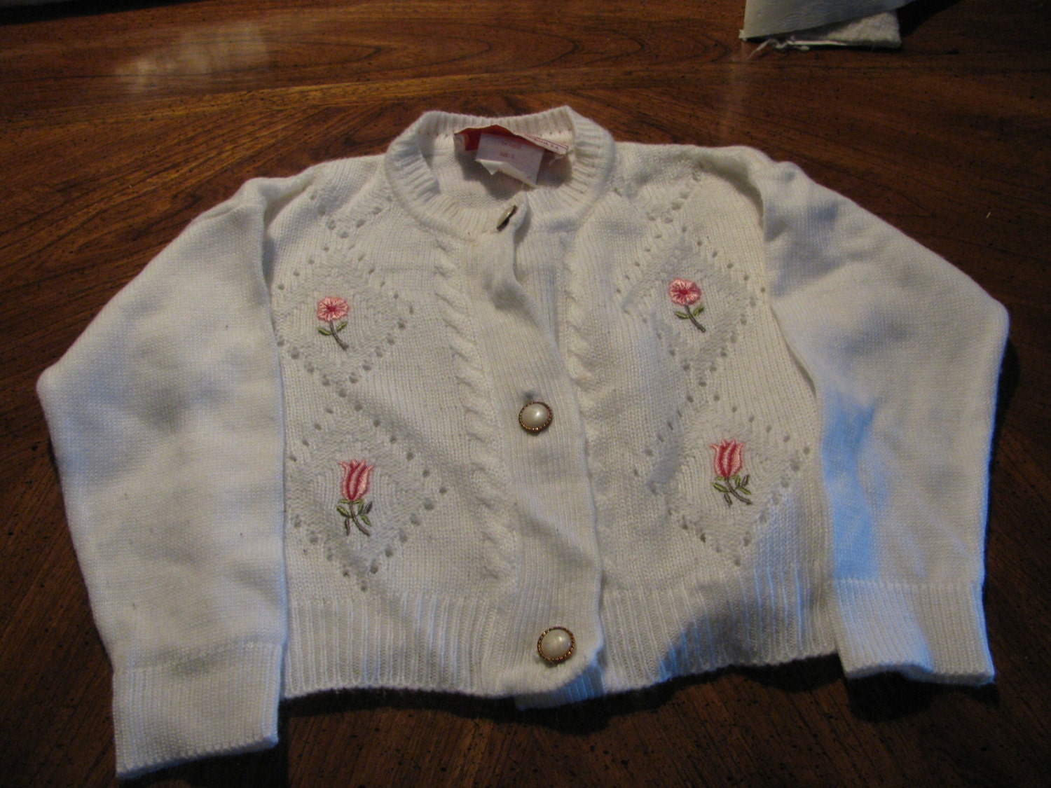 Baby Sweater by Maridalia Vintage White Knit With Etsy Canada