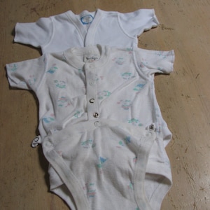 Made in Canada; Vintage, 24 month baby bodysuits; one set