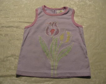 Vintage krickets top for two year old.  Flower pattern.