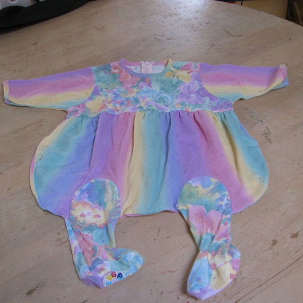 Newborn outfit; Vintage Peng/Peng - Made in Canada; pretty tie dyed one piece with all logos intact.