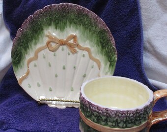 見事な19世紀アンティークフランスファイアンス焼きバルボティーヌ