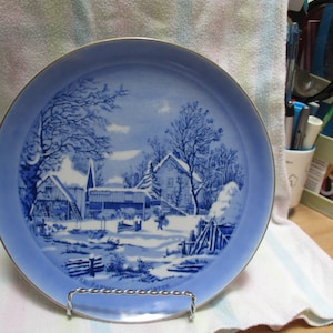 Currier & Ives. The Farmer&#39;s Home--Winter Decorative Plate